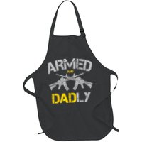 Guns Armed And Dadly Funny Deadly Father Apron
