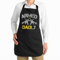 Guns Armed And Dadly Funny Deadly Father Apron