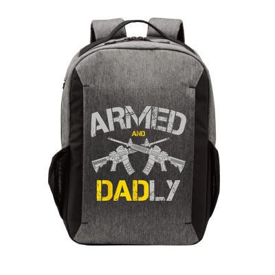 Guns Armed And Dadly Funny Deadly Father Vector Backpack