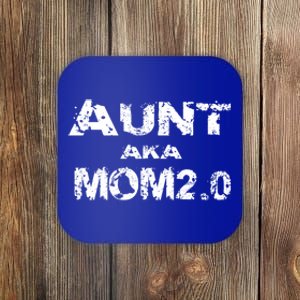 Great Aunt Aka Fun Mom Grand Aunt Favorite Sayings Pun Cute Gift Coaster