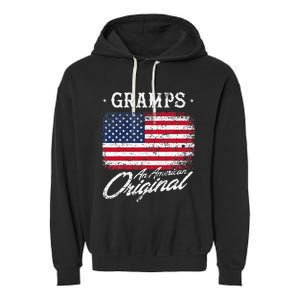 Gramps An American Original Patriotic 4th Of July Garment-Dyed Fleece Hoodie