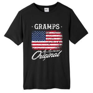 Gramps An American Original Patriotic 4th Of July Tall Fusion ChromaSoft Performance T-Shirt