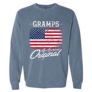 Gramps An American Original Patriotic 4th Of July Garment-Dyed Sweatshirt