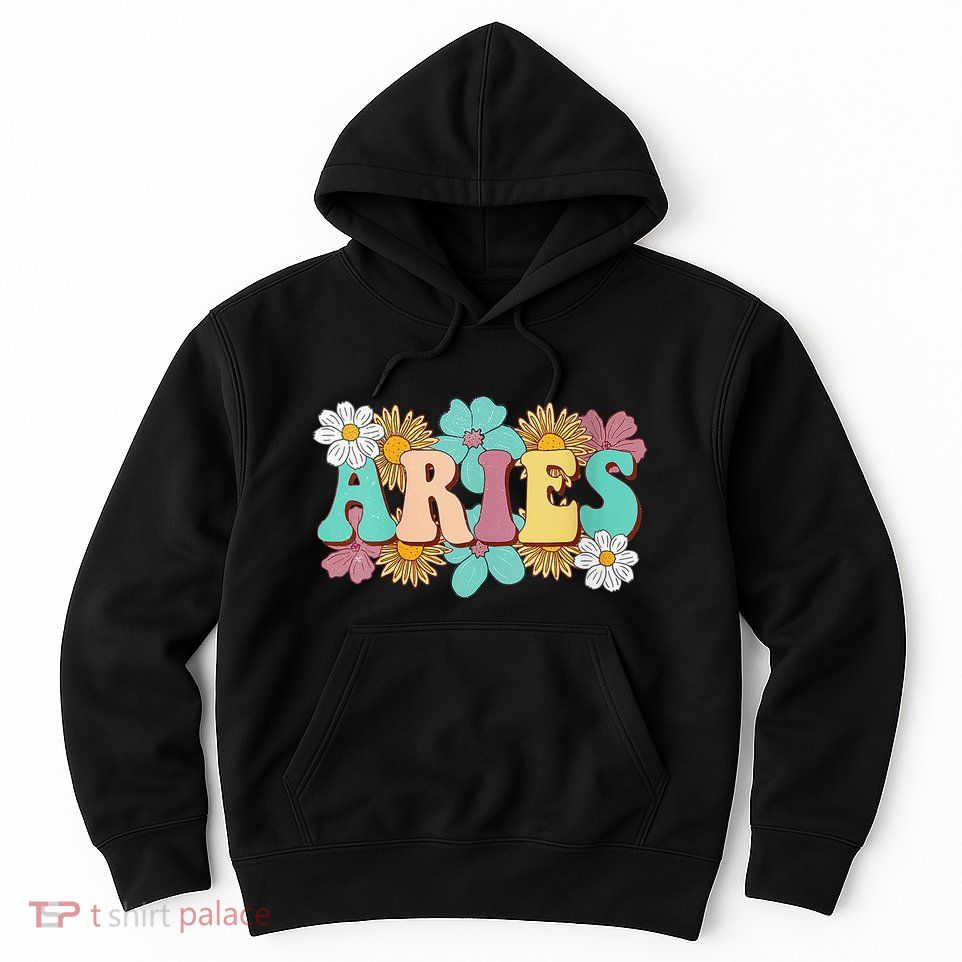 Groovy Aries Astrology Zodiac Sign March April Birthday Hoodie