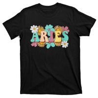 Groovy Aries Astrology Zodiac Sign March April Birthday T-Shirt