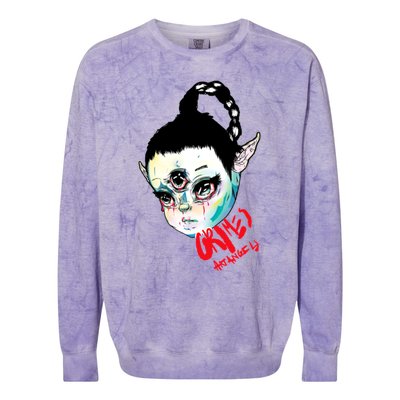 Grimes Art Angels Colorblast Crewneck Sweatshirt