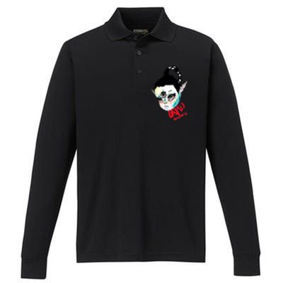 Grimes Art Angels Performance Long Sleeve Polo