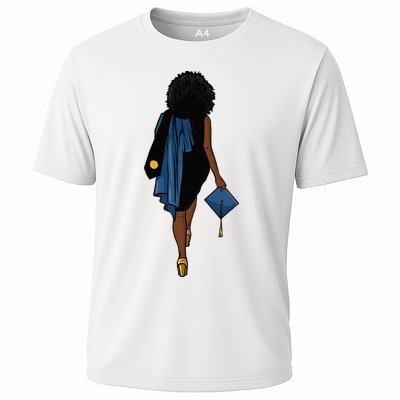 Graduation African Blac Woman Cap Diploma Masters Degree Performance Shirt