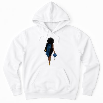 Graduation African Blac Woman Cap Diploma Masters Degree Hoodie