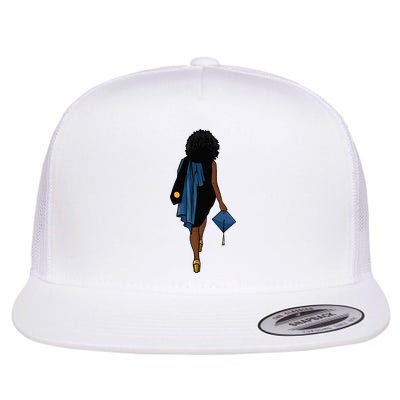 Graduation African Blac Woman Cap Diploma Masters Degree Flatbill Hat
