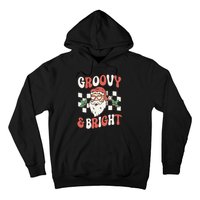 Groovy and Bright Christmas Santa Outfit 80s Retro Groovy Hoodie