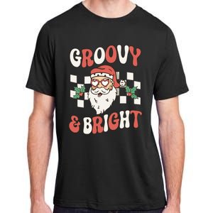 Groovy and Bright Christmas Santa Outfit 80s Retro Groovy Adult ChromaSoft Performance T-Shirt