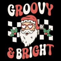 Groovy and Bright Christmas Santa Outfit 80s Retro Groovy Bucket Hat
