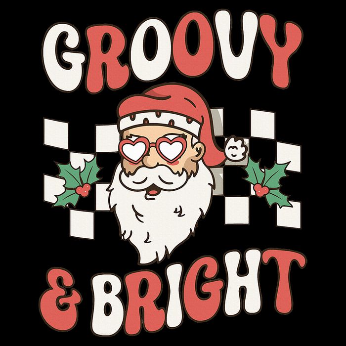 Groovy and Bright Christmas Santa Outfit 80s Retro Groovy Bucket Hat
