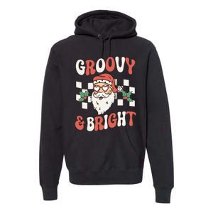 Groovy and Bright Christmas Santa Outfit 80s Retro Groovy Premium Hoodie