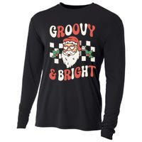 Groovy and Bright Christmas Santa Outfit 80s Retro Groovy Cooling Performance Long Sleeve Crew