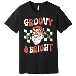 Groovy and Bright Christmas Santa Outfit 80s Retro Groovy Premium T-Shirt