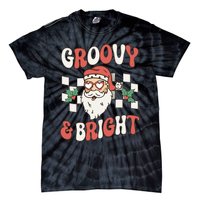 Groovy and Bright Christmas Santa Outfit 80s Retro Groovy Tie-Dye T-Shirt