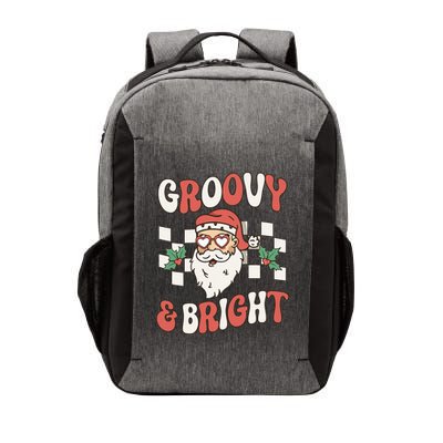 Groovy and Bright Christmas Santa Outfit 80s Retro Groovy Vector Backpack
