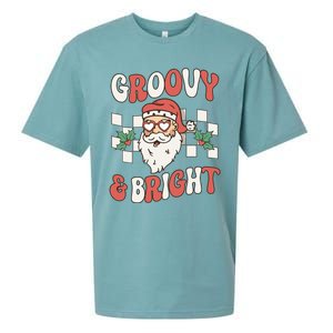 Groovy and Bright Christmas Santa Outfit 80s Retro Groovy Sueded Cloud Jersey T-Shirt