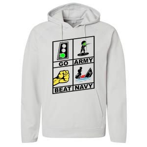 Go Army! Beat ! 2019 Pictures Are Worth 1000 Words Performance Fleece Hoodie