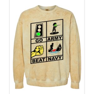 Go Army! Beat ! 2019 Pictures Are Worth 1000 Words Colorblast Crewneck Sweatshirt