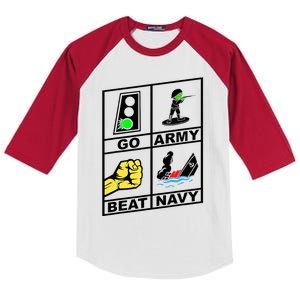 Go Army! Beat ! 2019 Pictures Are Worth 1000 Words Kids Colorblock Raglan Jersey