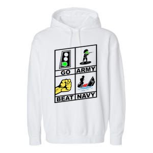 Go Army! Beat ! 2019 Pictures Are Worth 1000 Words Garment-Dyed Fleece Hoodie