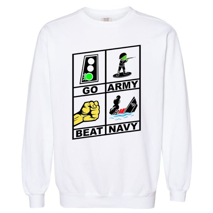 Go Army! Beat ! 2019 Pictures Are Worth 1000 Words Garment-Dyed Sweatshirt