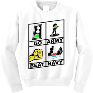 Go Army! Beat ! 2019 Pictures Are Worth 1000 Words Kids Sweatshirt