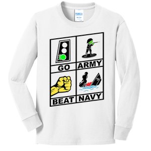 Go Army! Beat ! 2019 Pictures Are Worth 1000 Words Kids Long Sleeve Shirt