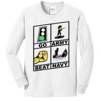 Go Army! Beat ! 2019 Pictures Are Worth 1000 Words Kids Long Sleeve Shirt