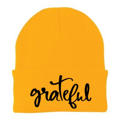 Grateful Always Be Grateful Be Kind Be Good Positive Cool Gift Knit Cap Winter Beanie