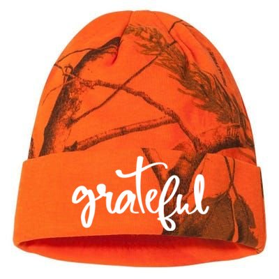 Grateful Always Be Grateful Be Kind Be Good Positive Cool Gift Kati Licensed 12" Camo Beanie