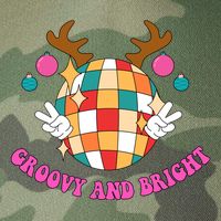 Groovy And Bright Disco Christmas Reindeer Legacy Tie Dye Trucker Hat