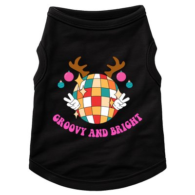 Groovy And Bright Disco Christmas Reindeer Doggie Tank