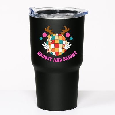 Groovy And Bright Disco Christmas Reindeer Tumbler