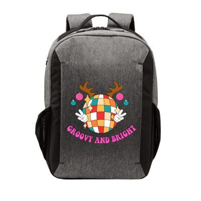 Groovy And Bright Disco Christmas Reindeer Vector Backpack