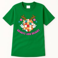 Groovy And Bright Disco Christmas Reindeer Tall T-Shirt