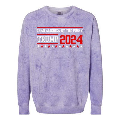 Grab America By The Pussy Colorblast Crewneck Sweatshirt