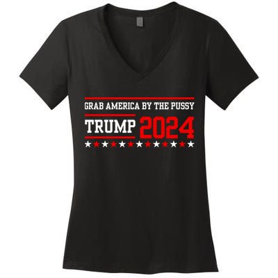 Grab America By The Pussy Women's V-Neck T-Shirt