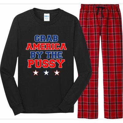 Grab America By The Pussy Donald Trump President Long Sleeve Pajama Set