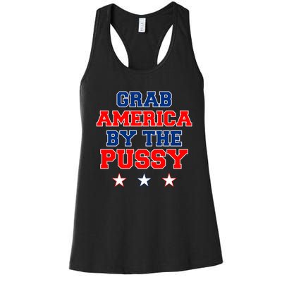 Grab America By The Pussy Donald Trump President Women's Racerback Tank