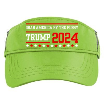 Grab America By The Pussy Trump 2024 Adult Drive Performance Visor