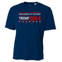 Grab America By The Pussy Trump 2024 Cooling Performance Crew T-Shirt