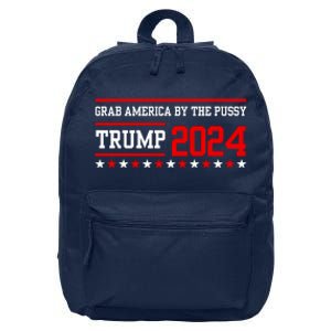 Grab America By The Pussy Trump 2024 16 in Basic Backpack