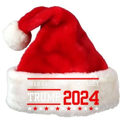 Grab America By The Pussy Trump 2024 Premium Christmas Santa Hat