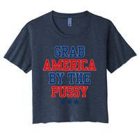 Grab America By The Pussy Donald Trump President Women's Crop Top Tee