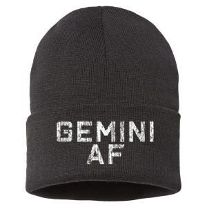 Gemini Astrology Birthday Gift Sign Sustainable Knit Beanie