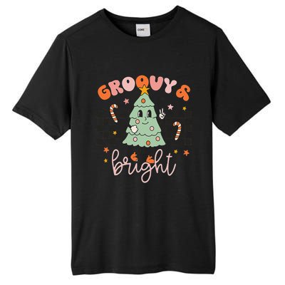 Groovy And Bright Cute Snowman Winter Merry Christmas Tall Fusion ChromaSoft Performance T-Shirt